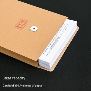 Bolsa <span class=keywords><strong>de</strong></span> Archivo <span class=keywords><strong>de</strong></span> Papel Kraft Deli 8383, Amarillo Vintage, con Hebilla <span class=keywords><strong>de</strong></span> Cuerda, A4, Gruesa, para Información, Archivo, Clasificación <span class=keywords><strong>de</strong></span> Datos, Ayuda para Guardar, Alta Calidad - Product Image 4