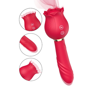12 fréquences aspiration et <span class=keywords><strong>queue</strong></span> Vibration Rose gode vibrateur sexuel Rose Sex Toy sucer Clitoris vibrateur pour femmes dames - Product Image 1