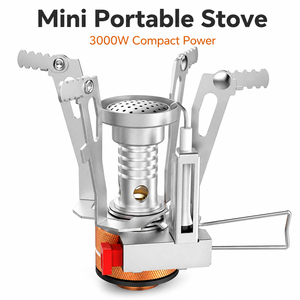 Mini Estufa Portátil <span class=keywords><strong>de</strong></span> Camping, Quemador <span class=keywords><strong>de</strong></span> Gas para Exteriores, para Picnic, Pesca y Senderismo - Product Image 1