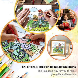 Libro de Colorear Cozy Girl Vibes para Adultos y Adolescentes, 24 Páginas con Escenas Diarias Encantadoras para Relajación, Arte en Papel Antiestrés, Regalo - Product Image 3