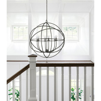 Lustre moderne minimaliste en forme de sphère, cage en fer forgé, hauteur réglable, lampe suspendue au plafond pour salon, décoration d'hôtel