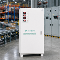 Stabilisateur de tension triphasé 380V, régulateur automatique avec logique de contrôle intelligente et interface numérique LED pour les utilisateurs
