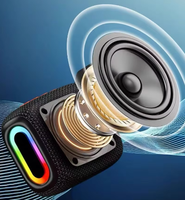 Mini Boombox Portable Étanche IPX-6 avec Éclairage RGB 2026 pour Enceinte Sans Fil 5.3, Batterie Longue Durée 1200mAh, Haut-Parleur Haute Performance