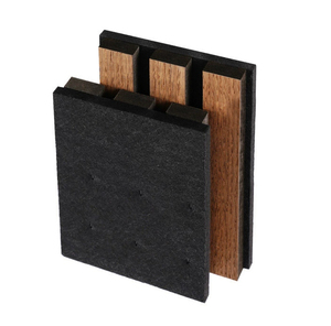 Thiết kế mới akupanel khuếch tán âm thanh tấm thoải mái polyester sợi gỗ slat cho cách âm Dance Studio quán cà phê khách sạn - Product Image 5