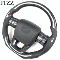 Pour Toyota Hilux Toyota Runner RUSH FJ Prado Land Cruiser TACOMA Tundra bouton de volant en Fiber de carbone cuir