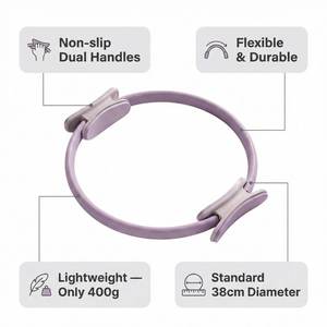 Anneau de Pilates de 38 cm, <span class=keywords><strong>Cercle</strong></span> Magique de Yoga, Entraîneur de Core <span class=keywords><strong>pour</strong></span> le Tonification des <span class=keywords><strong>Cuisses</strong></span> et le Renforcement du Plancher Pelvien, <span class=keywords><strong>Cercle</strong></span> de Résistance <span class=keywords><strong>pour</strong></span> Fitness à Domicile - Product Image 6