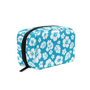 Custom Hawaiian Hibiscus Print Cosmetic Bag Makeup <b>Pouch</b> Travel Toiletry Organizer <b>Water</b> Resistant Wash Bag for Women - Product Image 1