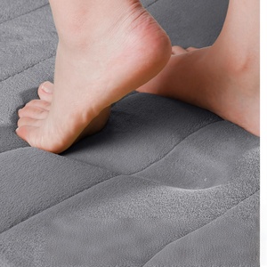 Tapis de bain en mousse à mémoire de forme FIGOO - Super absorbant, antidérapant, style <span class=keywords><strong>Kilim</strong></span> moderne, imperméable et lavable pour la maison, l'hôtel, la salle de bain et la douche - Product Image 1