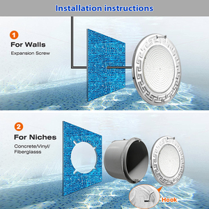 מנורת לד צוללת 10 אינץ' 35 וואט RGB IP68 עמידה למים לבריכה - Product Image 6