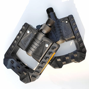 Pedales Plegables Ji Hai Xin con Eje de Acero, Rodamientos Sellados, Antideslizantes, para Bicicletas de Montaña, Multiusos, Negros - Product Image 2