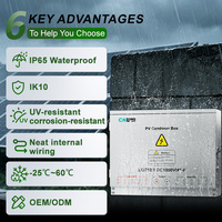 CNLONQ Boîtier de Combinaison Solaire Photovoltaïque 10 Cordons 10-en-1 DC1000V/1500V IP65 Métal pour Systèmes Solaires Connectés au Réseau OEM/ODM