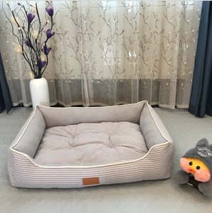 Square <span class=keywords><strong>Dog</strong></span> Kennel Neues Produkt kann auseinander nehmen und Cat Kennel Pet Kennel Kissen Sommer Atmungsaktive Baumwolle und Leinen waschen - Product Image 6