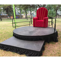 Podium de scène en aluminium personnalisé à prix de gros, installation facile, antidérapant, plateforme de scène extérieure, scène de mariage