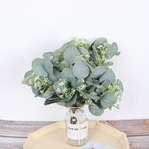 Eucalipto Artificial con Frutos, Ramas Cortas, Hojas <span class=keywords><strong>de</strong></span> <span class=keywords><strong>Dinero</strong></span>, para Decoración <span class=keywords><strong>de</strong></span> Plantas Artificiales DIY - Product Image 4