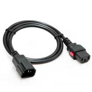 UE Europa Estándar C14 Enchufe hembra a interruptor bloqueado C13 Enchufe macho OEM IEC 320 C14 Cambio C13 Cable de alimentación de extensión - Product Image 6