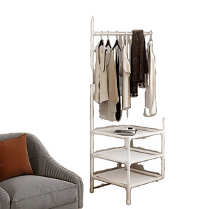 Corner coat <b>rack</b>, floor-standing, for bedroom, bedside, clothes hanging <b>rack</b>, simple <b>storage</b> <b>rack</b>, wall corner clothes hanging - Product Image 5