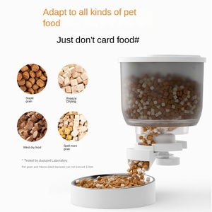 Distributeur automatique de nourriture pour animaux de compagnie à double fréquence en plastique solide de 4 L, bol intelligent pour chien et chat avec minuterie, surveillance, vue grand angle, distributeur de nourriture pour chien - Product Image 5