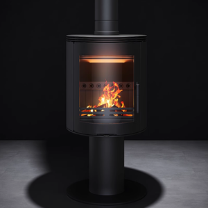 Calentador de Chimenea Circular de Vidrio Personalizado de Alta Gama. Chimenea de leña para uso doméstico, ideal para villas, nueva chimenea interior para leña. - Product Image 5