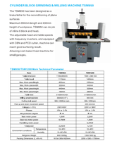 Machine de fraisage de bloc-cylindres TSM850 TSM1200, machine de fraisage de surface pour bloc-cylindres de moteur