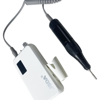Machine à ongles professionnelle portable haute vitesse 30000 tr/min, outil rechargeable de forme conique en plastique