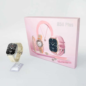Nuovo A58 PLUS Smartwatch braccialetto di diamanti collana anello orecchino-IPS <span class=keywords><strong>Display</strong></span> IP67 elastico-funzione di pagamento - Product Image 6