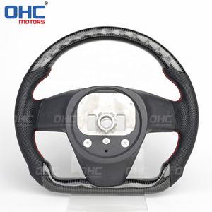 พวงมาลัยเหมาะสำหรับ <span class=keywords><strong>Tesla</strong></span> รุ่น <span class=keywords><strong>S</strong></span> 2021 <span class=keywords><strong>2022</strong></span> Yoke Plaid Leather รุ่น <span class=keywords><strong>S</strong></span> พวงมาลัยคาร์บอนไฟเบอร์ ohc มอเตอร์ - Product Image 3