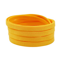 Lacets plats en polyester tricoté O-MAK WO603F8400 de 8 mm pour baskets, chaussures de skateboard et chaussures décontractées, blanc, vente en gros