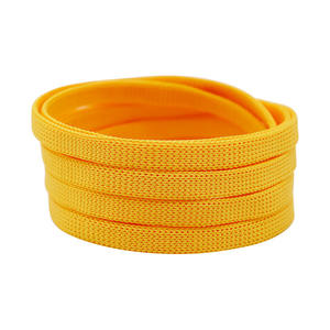 Lacets plats personnalisés en polyester tricoté de 8 mm pour baskets, chaussures en toile, chaussures de skateboard, chaussures décontractées, chaussures blanches – Vente en gros - Product Image 4