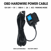 Kit de câblage OBD 12V 24V vers 5V OEM ODM Longueur personnalisée Faible MOQ Vente en gros pour accessoire de caméra embarquée