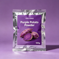 Colorant alimentaire naturel pour la pâtisserie, ingrédient pour smoothie, poudre de patate douce violette 100% pure