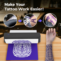 Impresora Térmica de Tatuajes Luck Jingle MT80, Mini Impresora Portátil Inalámbrica BT USB para Oficina, Estudio, Viajes, Tienda de Tatuajes, Fábrica Personalizada