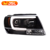 Pour JEEP Grand Cherokee 1999-2004, Accessoires de Phares de Voiture Modifiés, Phare LED DRL Amélioré, Phare de Voiture LED Faisceau Long et Court