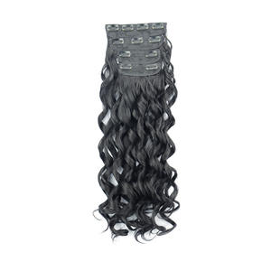 เส้นใยคาเนคาลอนต่อผมยาวแบบหยิก ชุด 4 ชิ้น ความหนาแน่น 180% ผมสังเคราะห์สำหรับผู้หญิง สวมใส่ง่าย - Product Image 2