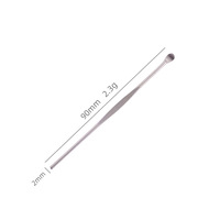 Stock direct d'usine de cure-oreilles en acier inoxydable, ensembles d'outils de nettoyage d'oreilles et d'élimination de cérumen pour enfants et adultes.