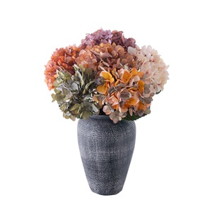 ดอกไฮเดรนเยียประดิษฐ์ CallaFloral สีเหลือง สีส้ม สีน้ำตาลอ่อน สมจริง เหมาะสำหรับตกแต่งงานแต่งงาน ตกแต่งบ้าน - Product Image 5