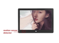 Cadre photo numérique 10,1 pouces 1280P et lecteur MP4 avec lecture vidéo, prise en charge MP3, cadre acrylique, écran IPS, mémoire interne