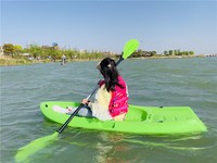 Kayak simple assis sur le dessus, 1.8m, bon marché, pour enfants et enfants, à partir d'un vrai Kayak jeune