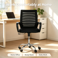 Chaise ergonomique en maille, design moderne, soutien orthopédique, fauteuil inclinable rotatif à 360 degrés, hauteur réglable, utilisation informatique