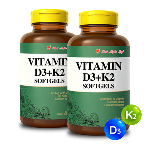 Cápsulas Veganas de <span class=keywords><strong>Vitamina</strong></span> D3 K2 MK7 Flourisher 5000iu para Adultos - Beneficios Antioxidantes <span class=keywords><strong>y</strong></span> para el Brillo de la Piel, 60 Unidades - Product Image 2