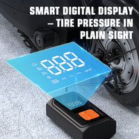 Compresseur d'air de pneu électrique sans fil portable 150Psi avec lumière de secours Mini pompe à air de pneu de voiture affichage à LED gonfleur de pneu de voiture