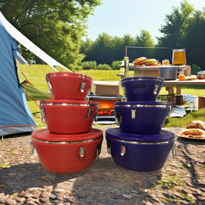 Bán Buôn Nhà Bếp Thiết Kế Hiện Đại Phong Cách Thép Không Gỉ Cách Điện Lưu Trữ Container Set Lớn 15L + 26L + 36L Thực Phẩm Tươi Tươi Ấm Hơn - Product Image 3