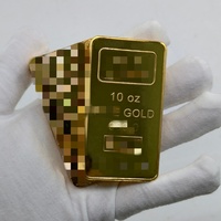 2026 Barre d'or rectangulaire personnalisée en cuivre de Suisse, 10 oz, artisanat métallique, souvenir, lingot massif, collection