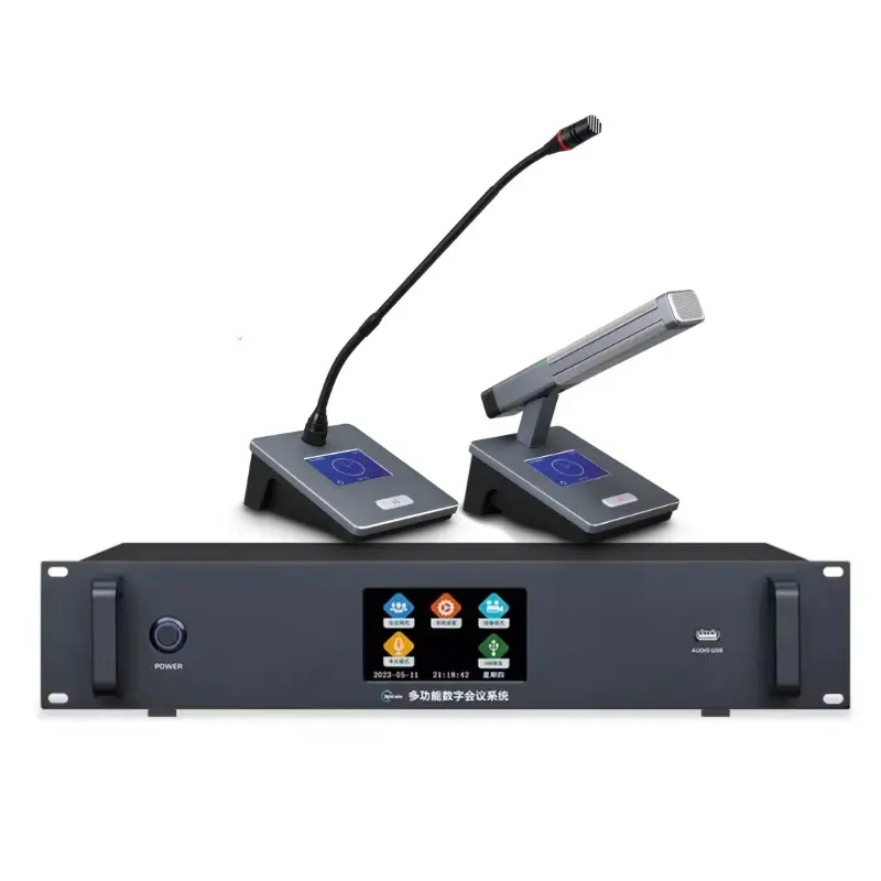 カメラ追跡機能付きデジタルハンドインハンドワイヤーミーティングマイクデスクマイク会議室オーディオシステム