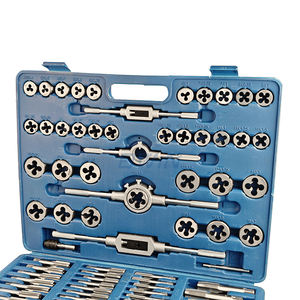 110 pièces ensemble de tarauds à filetage personnalisé outils de taraudage à <span class=keywords><strong>main</strong></span> tarauds et matrices de filetage pour le filetage - Product Image 6