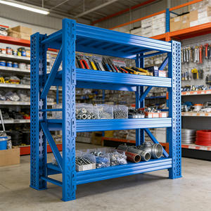 Long Span Light Duty Storage Rack Sturdy Steel Shelf for Small Cargo Storage - Product Image 1