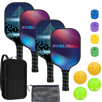 Raquette de pickleball en fibre de verre, ensemble complet, niveau professionnel