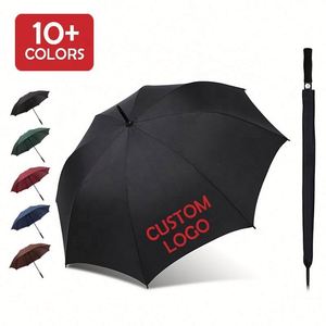 High Quality 190T Auto Open Waterproof <b>Windproof</b> Straight Golf <b>Umbrella</b> Lifting Function Silk Screen Printed Custom Promotional - Product Image 3