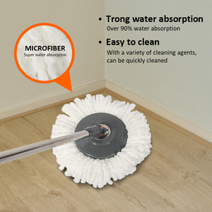 360 Spinning Mop With Big Wheel Shenzhenas Seen on Tv Spin Mopmicrofiber Spinning Mop and Bucket Mop Hands - Product Image 5