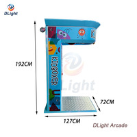 Machine de boxe pour enfants à monnayeur : jeu de frappe amusant qui attire les foules, augmente les revenus de l'arcade avec un faible encombrement au sol