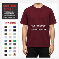 Camisetas Personalizadas OEM 230GSM para Hombre, Algodón Orgánico de Alto Gramaje, Corte Holgado, Venta al por Mayor, Impresión por Serigrafía y Sublimación, Marca